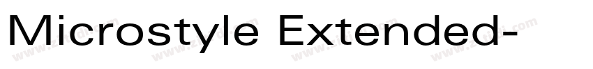Microstyle Extended字体转换